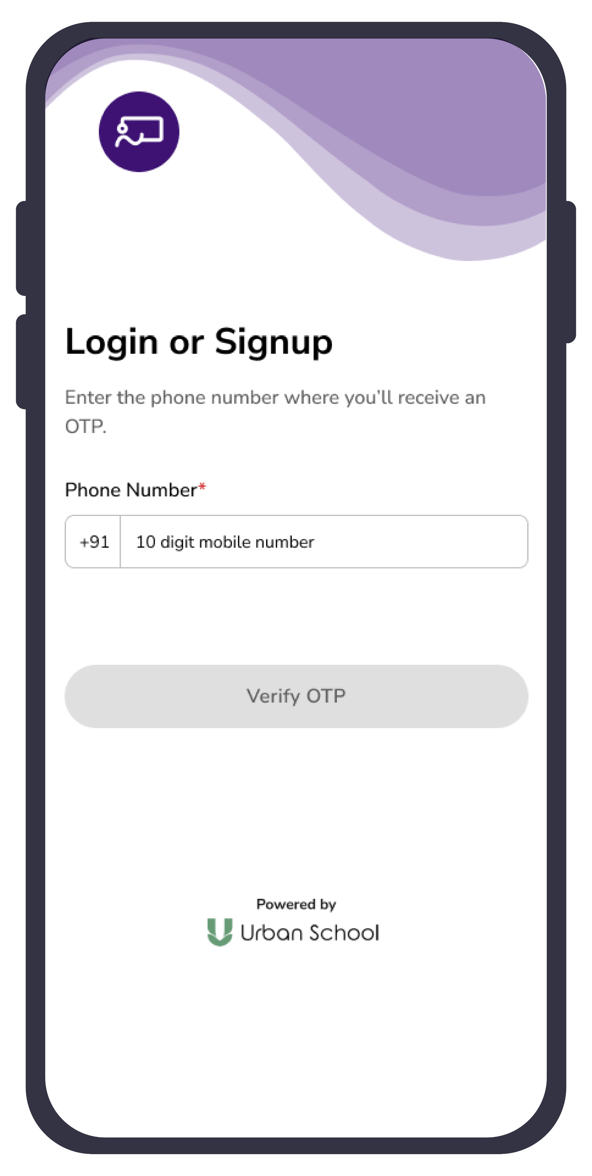 Sign Up mockup